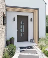 Portes d'entrées vitrées ALU