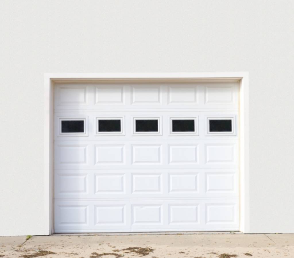 porte de garage avec blocs vitrés