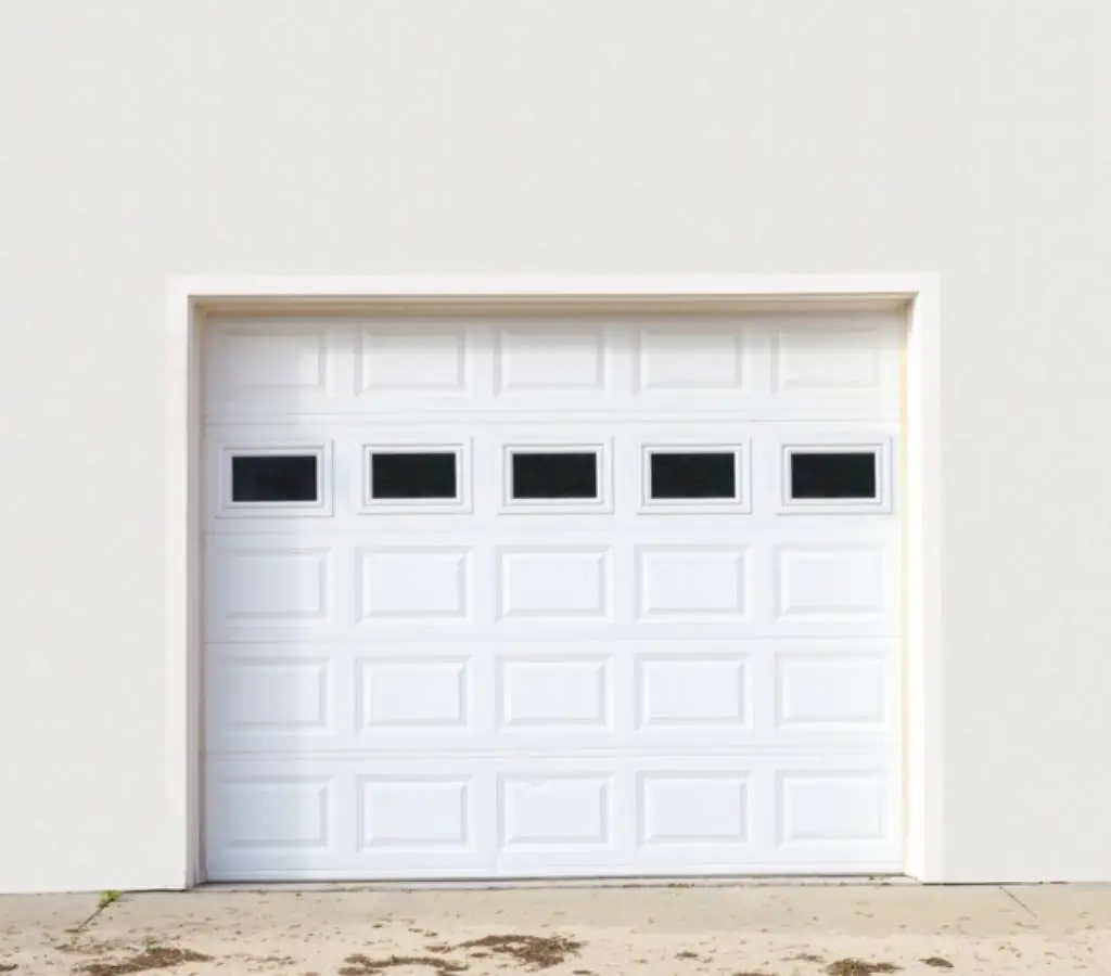 porte de garage avec blocs vitrés